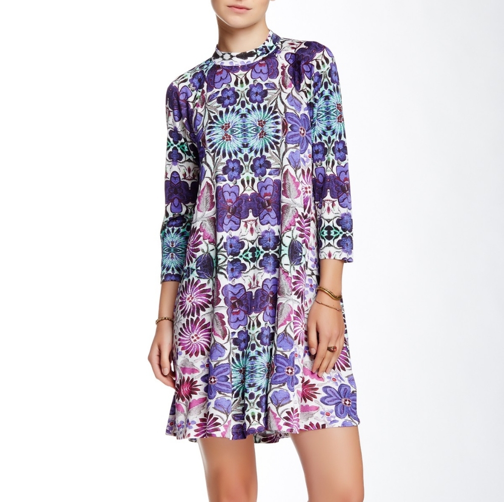 Free People Aline Mirror Print Dress